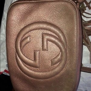 Rose Gold metallic crossbody